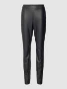 BOSS Orange Slim Fit Hose in Leder-Optik Modell 'Taslimah' in Black, G...