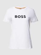 BOSS Orange T-Shirt mit Label-Print, Regular Fit und kurzen Ärmeln in ...