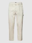 BOSS Orange Tapered Jeans mit Label-Detail Modell 'Tatum' in Offwhite,...