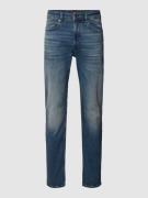BOSS Orange Tapered Fit Jeans mit Eingrifftaschen Modell 'TABER' in He...