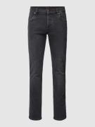 bugatti Slim Fit Jeans in unifarbenem Design in Silber, Größe 32/32