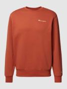 CHAMPION Sweatshirt mit Label-Details Modell 'Rochester' in Rostrot, G...