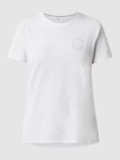 DKNY T-Shirt mit Logo in Weiss, Größe XS