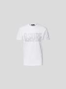 Dsquared2 T-Shirt mit Nietenbesatz in Weiss, Größe S