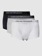 Emporio Armani Trunks mit Logo-Bund im 3er-Pack in Weiss, Größe S