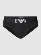 Emporio Armani Slip mit Label-Print Modell 'SHINY BIG LOGO' in Black, ...