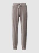 Emporio Armani Sweatpants mit Label-Stitching in Ecru, Größe XL