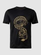 Emporio Armani T-Shirt mit Motiv-Stitching in Black, Größe XL