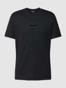 Emporio Armani T-Shirt mit Label-Stitching in Black, Größe S