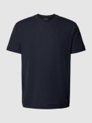 Emporio Armani T-Shirt mit feinem Strukturmuster in Marineblau, Größe ...