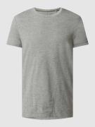 Esprit T-Shirt aus Bio-Baumwollmischung in Hellgrau Melange, Größe S