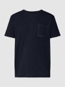 Esprit T-Shirt mit Brusttasche in Marine, Größe L