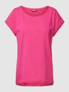 Esprit T-Shirt mit Rundhalsausschnitt und kurzen Ärmeln in Pink, Größe...