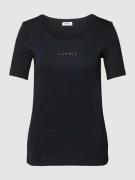 Esprit T-Shirt mit Label-Detail in Black, Größe S