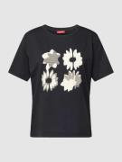 Esprit T-Shirt mit floralem Print in Black, Größe XS