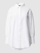 Esprit Hemdbluse mit verdeckter Knopfleiste in Offwhite, Größe M