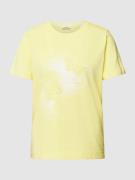 Esprit T-Shirt mit Ziersteinbesatz in Gelb, Größe XS