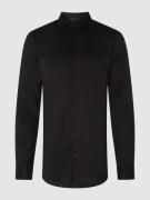Eterna Slim Fit Business-Hemd aus Twill in Black, Größe 39