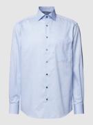 Eterna Comfort Fit Business-Hemd mit fein strukturiertem Muster in Ble...