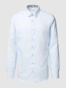 Eterna Slim Fit Business-Hemd mit Button-Down-Kragen in Bleu, Größe 38
