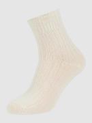 Falke Socken mit Kaschmir-Anteil Modell 'Bedsock' in Offwhite, Größe 3...