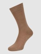 Falke Socken mit elastischen Rippenbündchen Modell 'Family SO' in Beig...