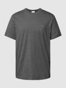 Gant T-Shirt aus Baumwolle mit Label-Detail in Anthrazit Melange, Größ...