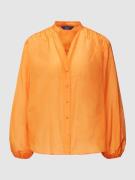 Gant Bluse mit semitransparenter Optik in Orange, Größe 38