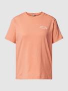 Gant T-Shirt mit Label-Stitching Modell 'ARCH' in Lachs, Größe S