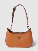 Guess Handtasche mit Label-Applikation Modell 'MERIDIAN MINI' in Camel...