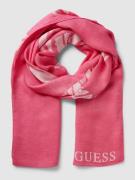Guess Schal mit Label-Stitching in Pink, Größe One Size