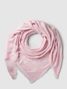 Guess Schal mit Logo- und Label-Stitching Modell 'ELIETTE' in Pink, Gr...