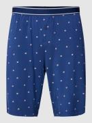 Jockey Pyjama-Shorts mit Allover-Muster in Dunkelblau, Größe M