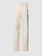 KARL KANI Regular Fit Jeans im Patchwork-Look in Offwhite, Größe S