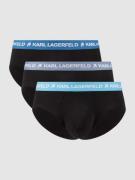 Karl Lagerfeld Slip mit Stretch-Anteil im 3er-Pack in Marine, Größe XS
