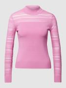 Karl Lagerfeld Sweatshirt mit Label-Stitching in Pink, Größe XS