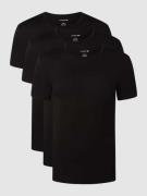 Lacoste Slim Fit T-Shirt aus Baumwolle im 3er-Pack in Black, Größe L