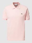 Lacoste Classic Fit Poloshirt mit Label-Applikation in Rosa, Größe M
