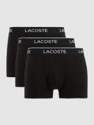 Lacoste Trunks mit Label-Details im 3er-Pack in Black, Größe S