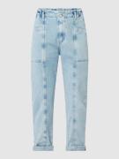 Mango Cropped High Waist Jeans aus Baumwolle Modell 'Angela' in Jeansb...