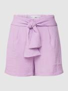 Mango Shorts mit Taillenband in Purple, Größe XL