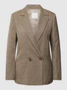 Mango Blazer mit Hahnentrittmuster Modell 'CHARLOTT' in Mittelbraun, G...