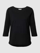 Marc O'Polo T-Shirt aus Baumwolle mit 3/4-Arm in Black, Größe S