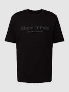 Marc O'Polo T-Shirt mit Statement- und Label-Print in Black, Größe M