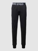 Marc O'Polo Pyjama-Hose mit elastischem Logo-Bund in Black, Größe XL