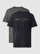 Marc O'Polo T-Shirt mit Label-Schriftzug in Black, Größe M