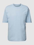 Marc O'Polo T-Shirt mit Label-Stitching in Hellblau, Größe S