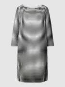 Marc O'Polo Knielanges Kleid mit Streifenmuster in Black, Größe XS
