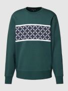 Michael Kors Sweatshirt mit Label-Detail in Dunkelgruen, Größe L
