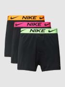 Nike Boxershorts mit elastischem Logo-Bund im 3er-Pack in Black, Größe...